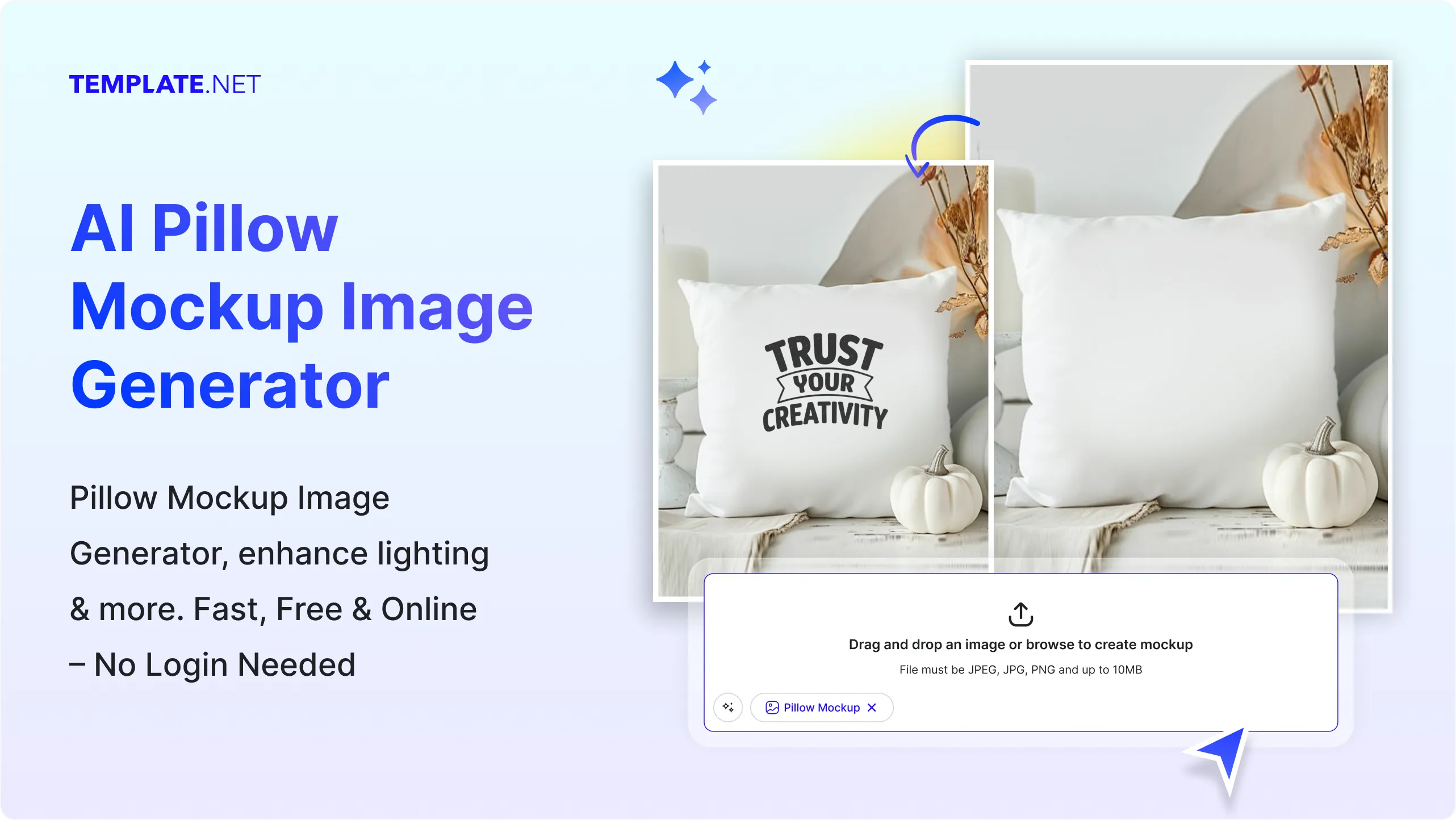 Free AI Pillow Mockup Image Generator, Free AI Pillow Mockup Maker Online